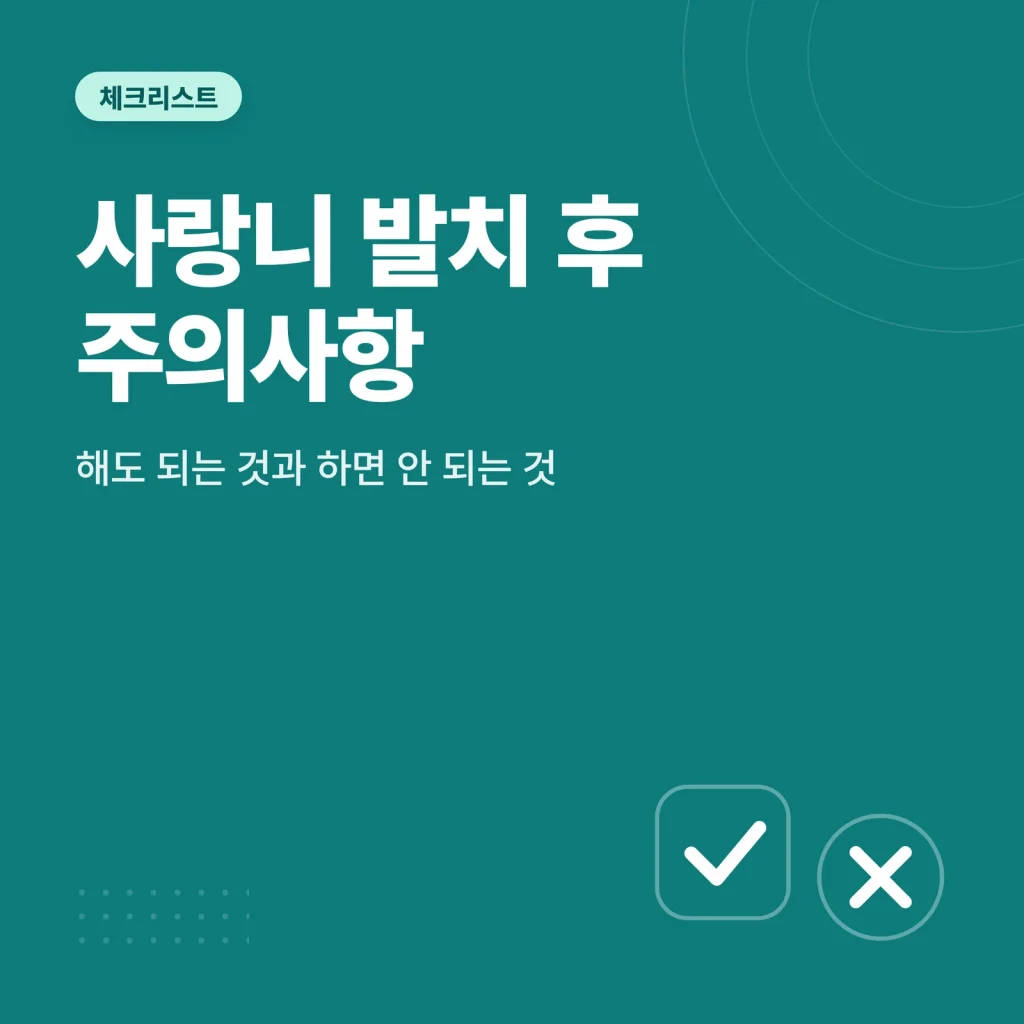 사랑니 발치 후 주의사항 썸네일