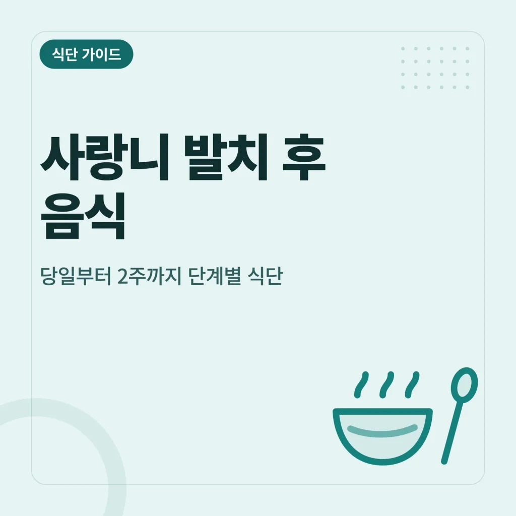 사랑니 발치 후 음식 썸네일